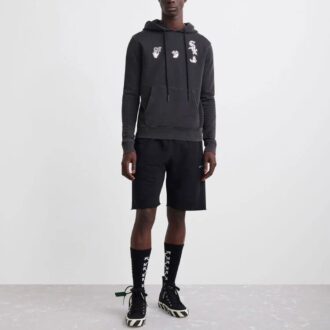 Sweat à capuche Off-White x MLB x New Era Tripartite Crossover « Gris foncé »
