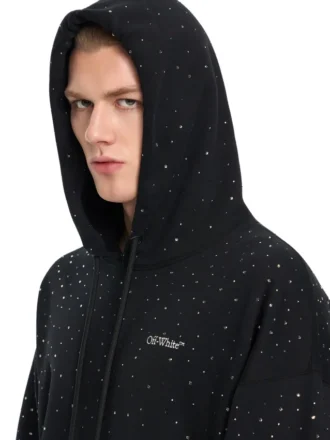Sweat à capuche OW X Swarovski