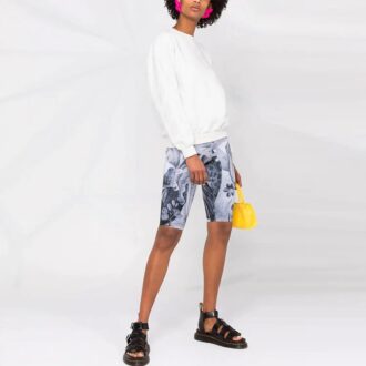 Sweat à capuche rond Off-White SS21 avec logo Arrows imprimé, version blanche