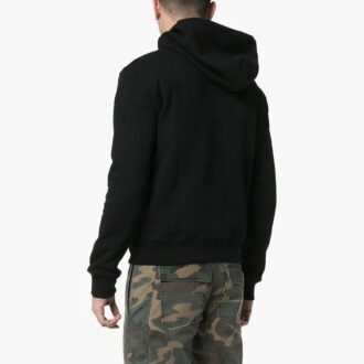 Sweat à capuche slim avec logo SS19 « Noir »