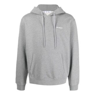 Sweat à capuche slim à motif de vagues Diagonal « Gris chiné »