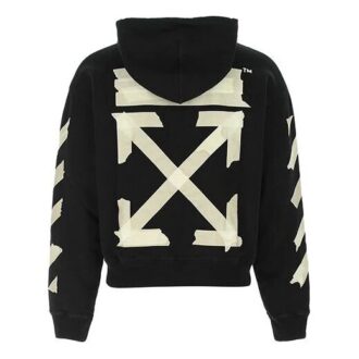 Sweat à capuche Tape Arrows Over « Noir/Beige »