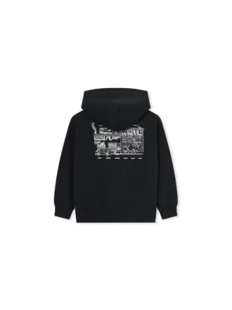 Sweat à capuche zippé Graffiti