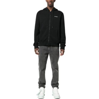 Sweat à capuche zippé Wave Diag-Stripe