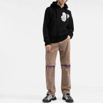 Sweat-shirt à capuche en tricot « Black »