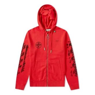 Sweat-shirt à capuche Impressionism « Red »