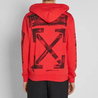Sweat-shirt à capuche Impressionism « Red »
