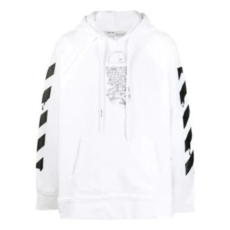 Sweat-shirt à capuche imprimé flèches dégoulinantes