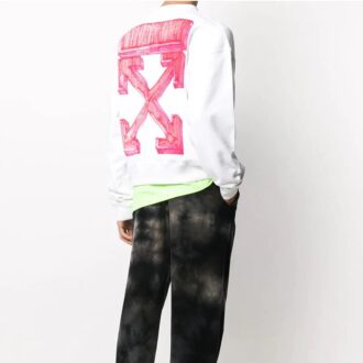 Sweat-shirt à col rond avec flèches