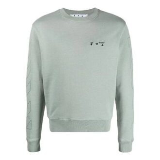 Sweat-shirt à col rond avec logo « Jadeite/Black »