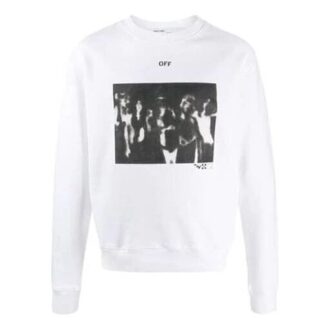 Sweat-shirt à col rond et manches longues pour homme SS20 avec effet peinture en spray et logo