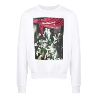 Sweat-shirt à col rond imprimé Caravaggio FW20