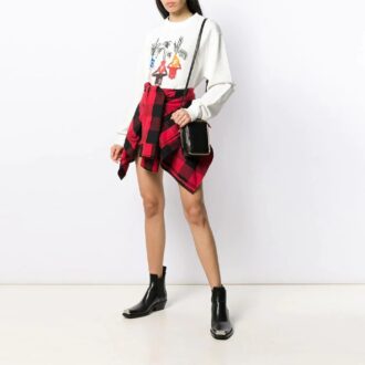 Sweat-shirt à col rond Off-White Graft Arrows Blanc