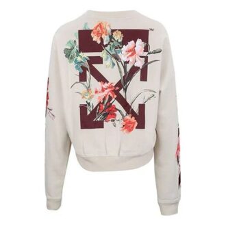Sweat-shirt de luxe Off-White « Blanc crème »