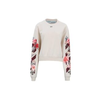 Sweat-shirt de luxe Off-White « Blanc crème »