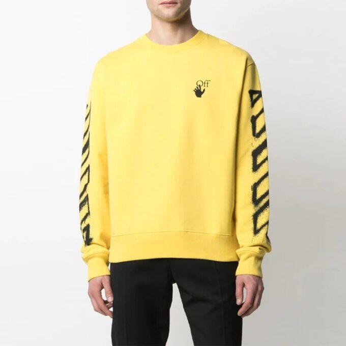 Sweat-shirt de sport pour homme SS21 Jaune