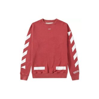 Sweat-shirt Diagonal Arrow en rouge.