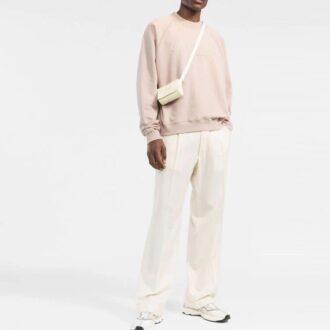Sweat-shirt en coton Off-White avec logo imprimé « Pink »