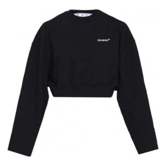 Sweat-shirt en coton Off-White « Noir »