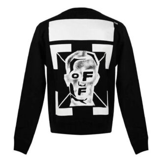 Sweat-shirt FW20 « Black White » avec flèche et visage masqué