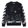 Sweat-shirt Galaxy Brushed Print « Black »