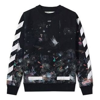 Sweat-shirt Galaxy Brushed Print « Black »