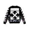 Sweat-shirt Galaxy Brushed Print « Black »