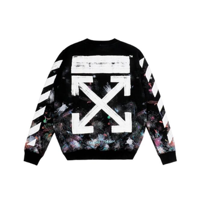 Sweat-shirt Galaxy Brushed Print « Black »