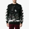 Sweat-shirt Galaxy Brushed Print « Black »