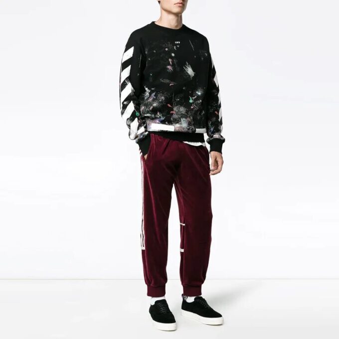 Sweat-shirt Galaxy Brushed Print « Black »
