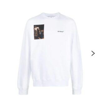 Sweat-shirt imprimé Caravaggio « Blanc »