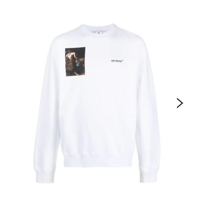 Sweat-shirt imprimé Caravaggio « Blanc »