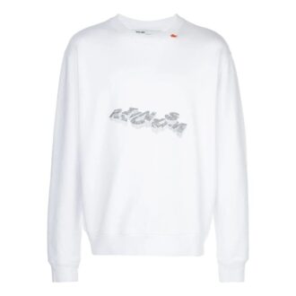 Sweat-shirt imprimé de flèches graphiques « Blanc »