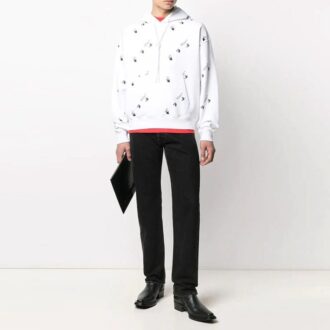 Sweat-shirt à logo SS21 pour homme, blanc