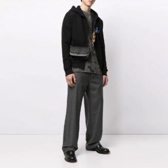 Sweat-shirt pour homme SS21 avec logo Hand Off, noir