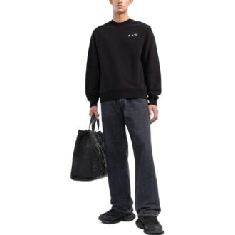 Sweat-shirt slim à logo « Black »