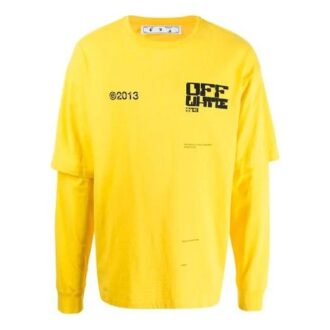 Sweat unisexe SS21 avec logo imprimé, jaune