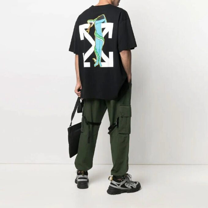 T-shirt Adam Is Eve Over « Noir/Blanc »