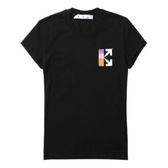 T-shirt ajusté à dégradé blanc cassé « Off-White Multicolor »