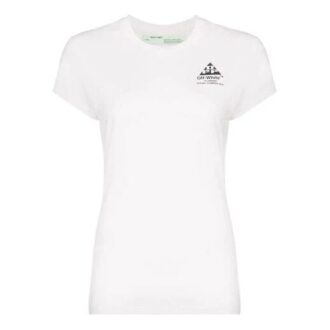 T-shirt ajusté en coton Off-White Virgil Abloh Blanc