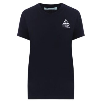 T-shirt ajusté Off-White « Black Flower Pattems »