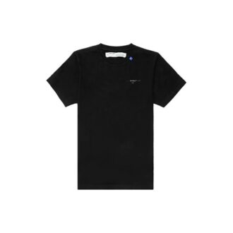 T-shirt ample à col rond et manches courtes, fini brut, noir