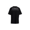 T-shirt ample à manches courtes en coton imprimé Bernini Oversize Noir