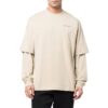 T-shirt ample à manches longues Off-White pour homme, collection SS22, imprimé au dos