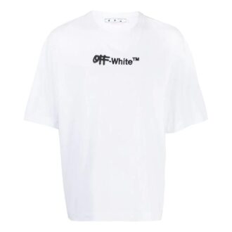 T-shirt avec logo peint à la bombe