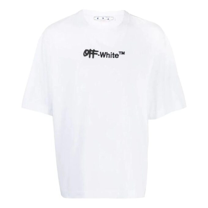 T-shirt avec logo peint à la bombe