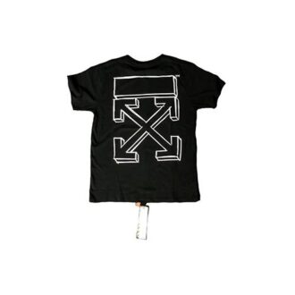 T-shirt basique à manches courtes Sketch 3D « Noir Blanc »