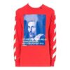 T-shirt Bernini à rayures diagonales 2030 Rouge/Bleu