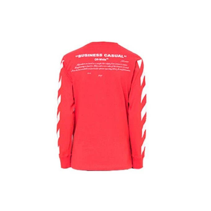 T-shirt Bernini à rayures diagonales 2030 Rouge/Bleu