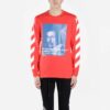 T-shirt Bernini à rayures diagonales 2030 Rouge/Bleu